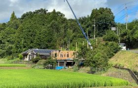 田園風景を望むレストラン