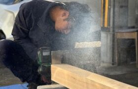 ポーチ柱の取替え